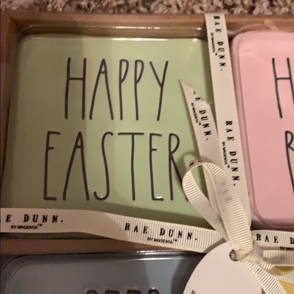 Rae Dunn Ceramic Easter Coasters - Picture 3 of 6